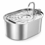 Fontaine à eau chat inox 3.2L – Silencieuse & filtrante