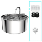 Fontaine à eau chat inox silencieuse 3L premium