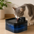 Fontaine à eau automatique pour chat avec distributeur intégré